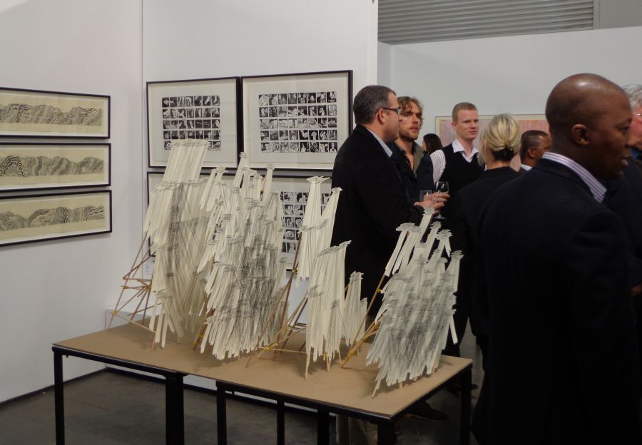 Click the image for a view of: Installation view, opening night